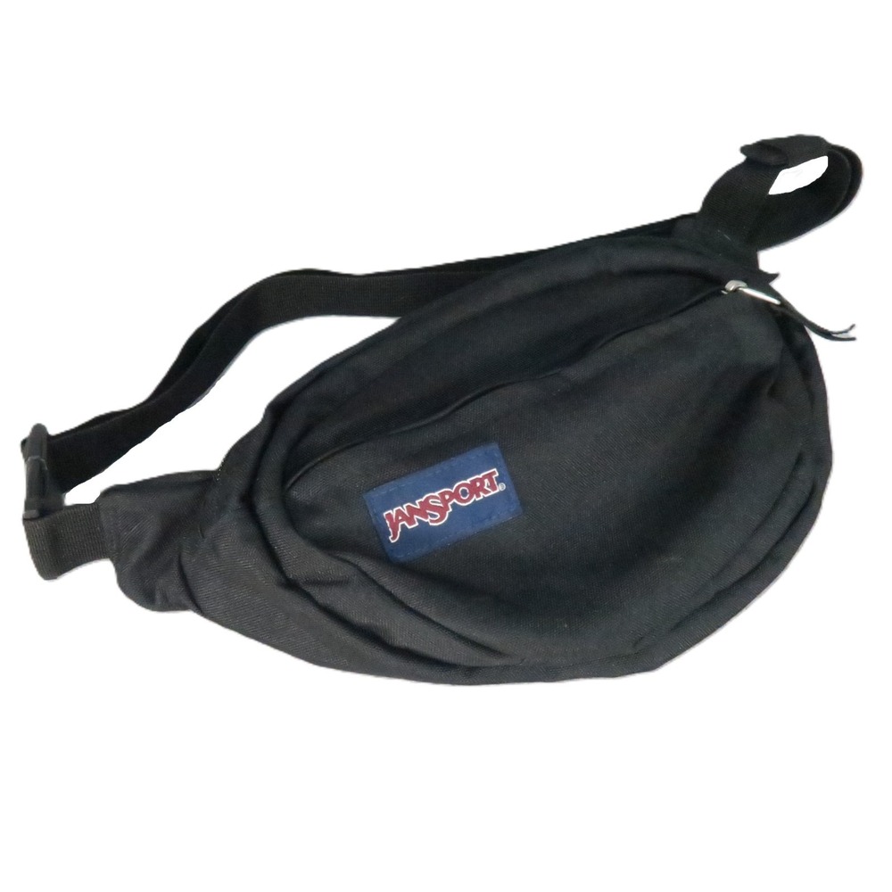 JanSport‎ Fifth Avenue Fanny Pack Unisex OS Black Adjustable Waist Belt Bag